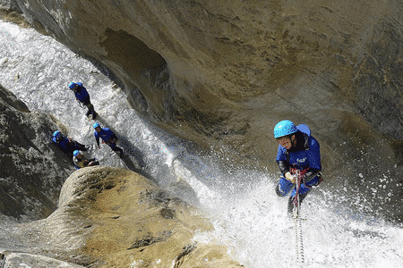canyoning in baskenland