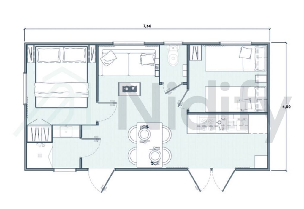 Cottage Cordouan 4 p 2 Ch 1 Sdb *** clim
