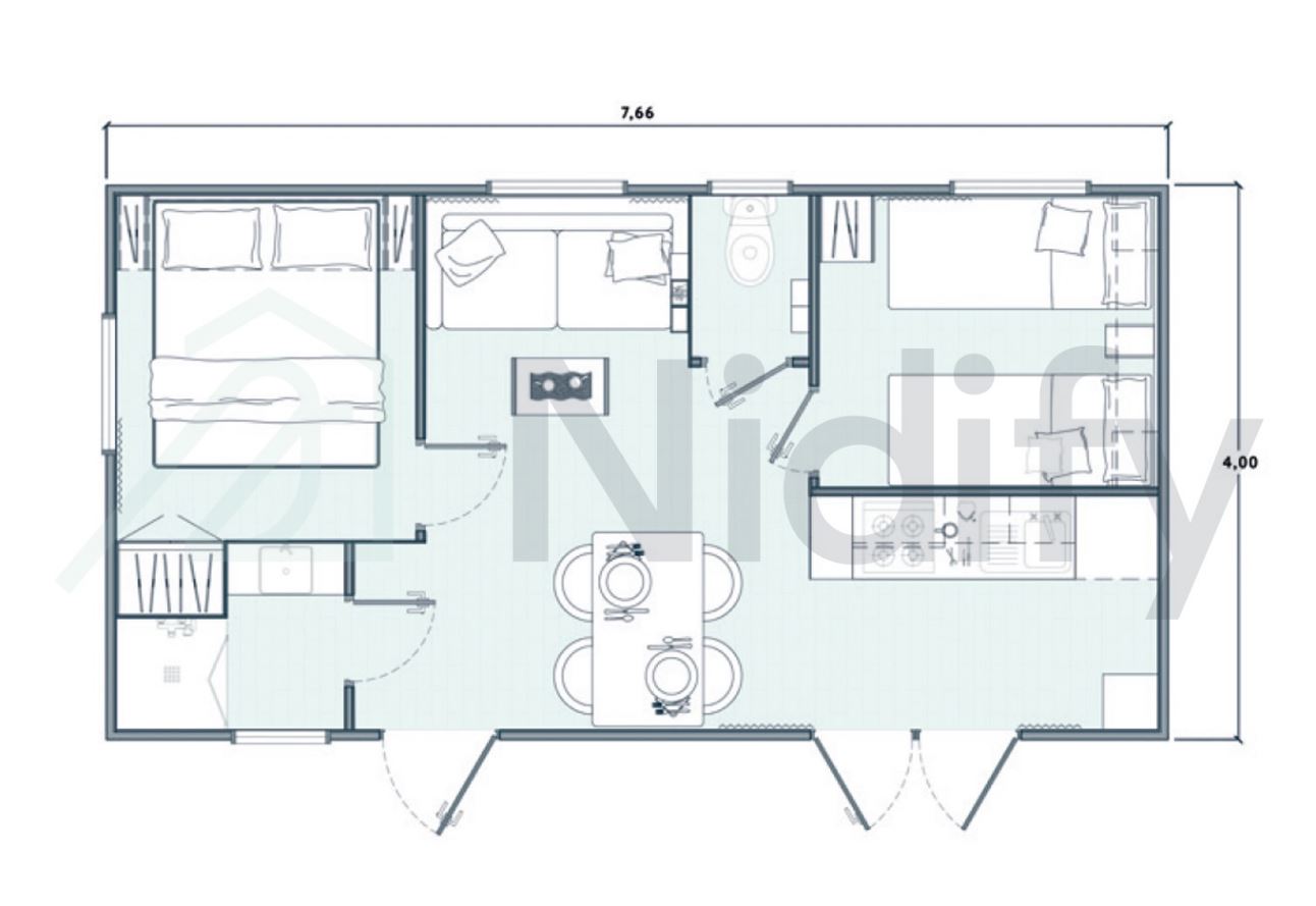 Cottage Cordouan 4 p 2 Ch 1 Sdb *** clim