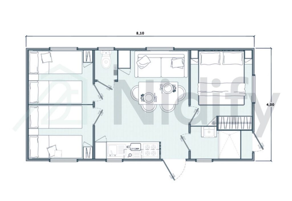 Cottage Cordouan 6 p 3 Ch 1 Sdb *** clim